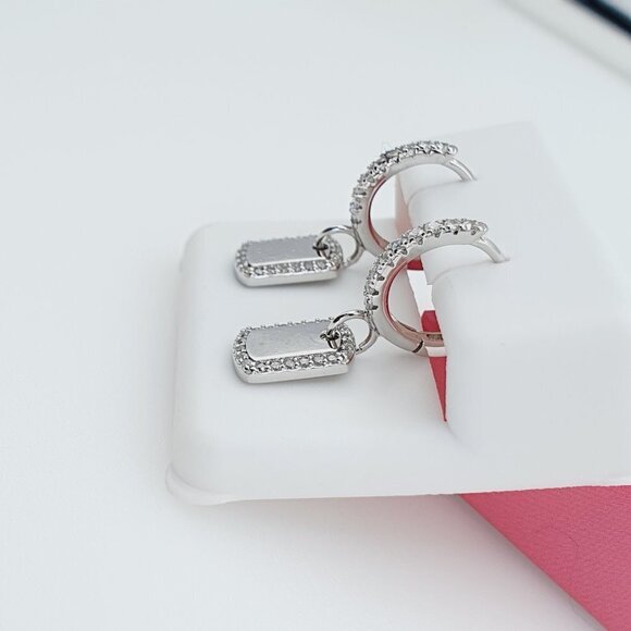 "925 Sterling Silver Cubic Zirconia Earrings, U19254687 - Picture 9 of 11